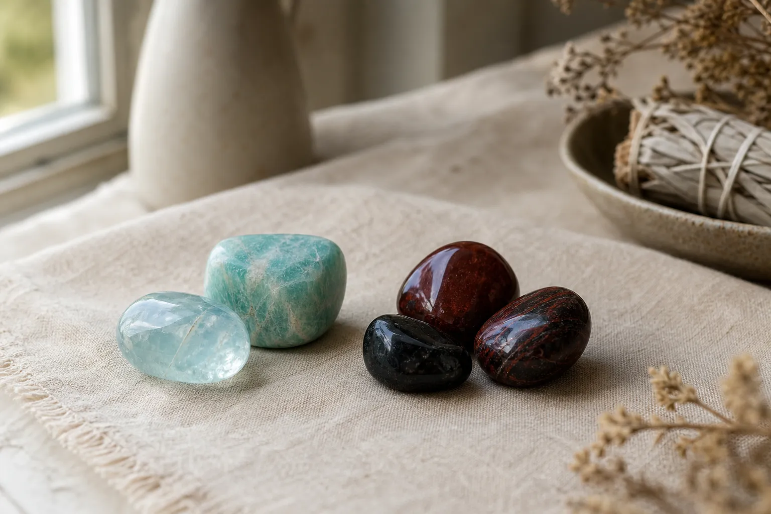 Aquamarine and Amazonite Chakra Meanings: Why They May Appear Near Root Work