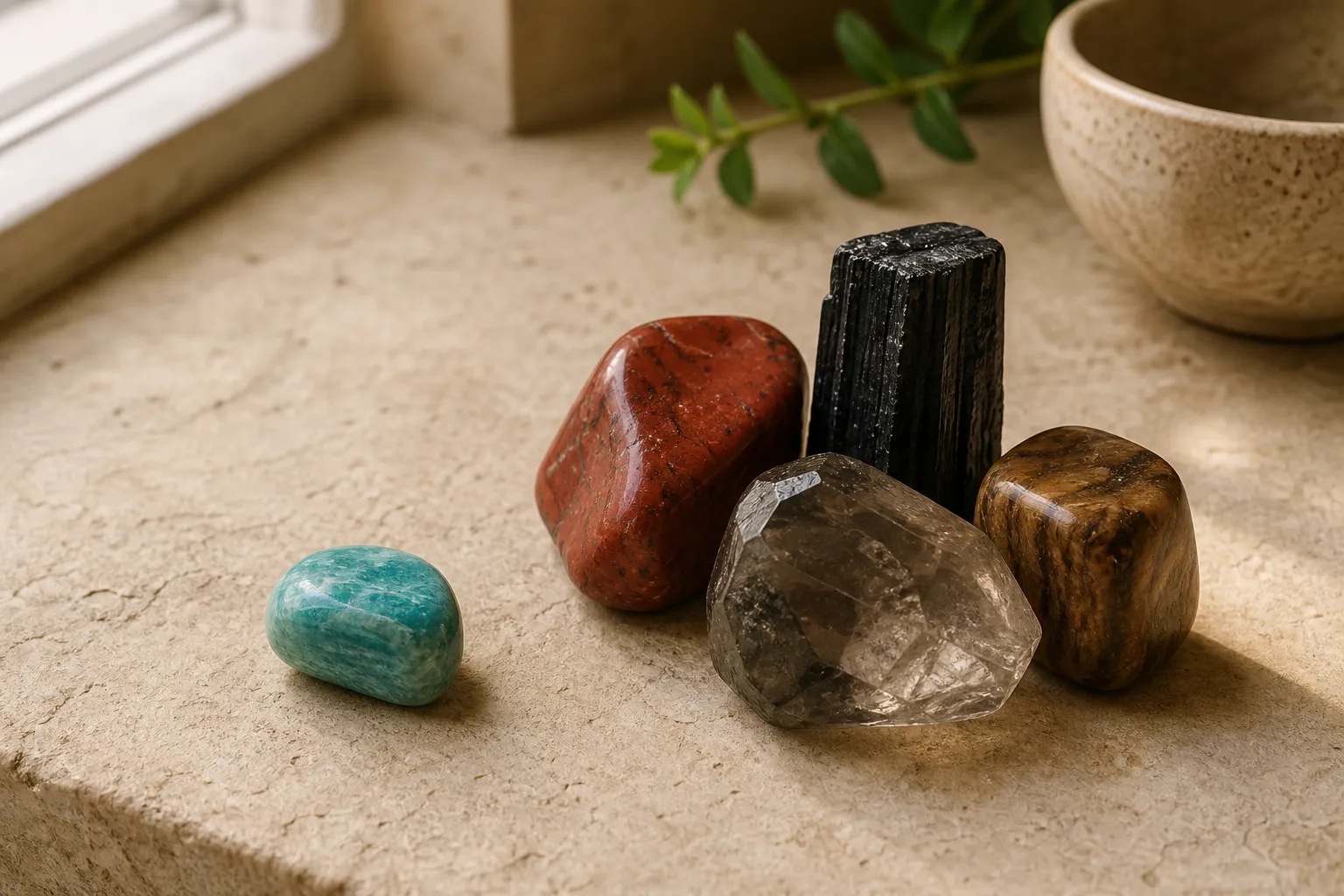 Blue-Green Crystal Color Meanings in Root Chakra Context