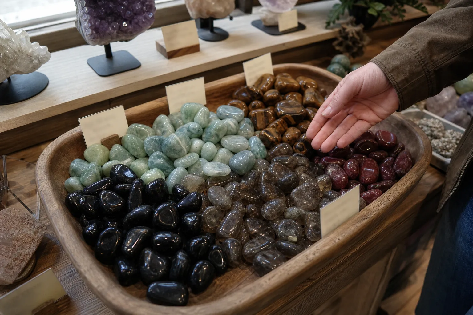 What Crystal Shops Mean by Blue-Green Root Chakra Stones