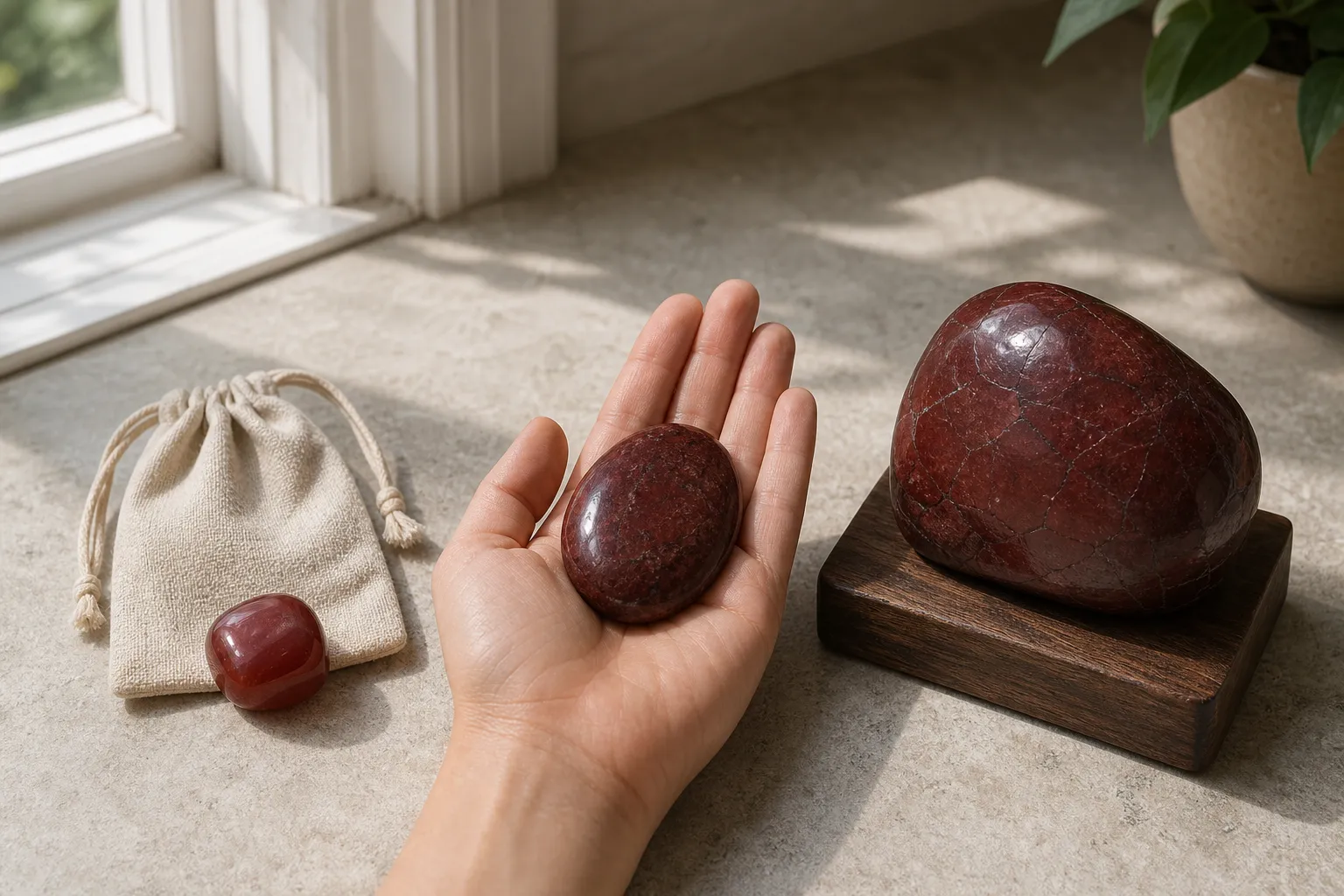 What Size Root Chakra Stone Should You Choose for Carrying or Display