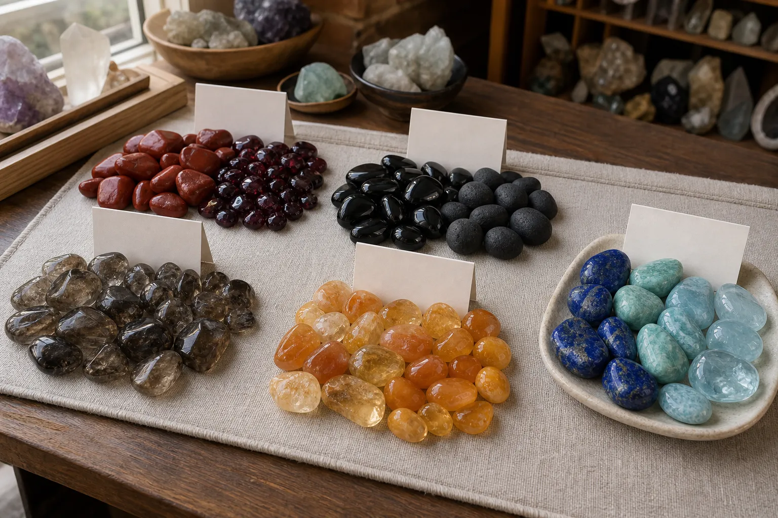 How to Compare Root Chakra Stones by Color Before Choosing One