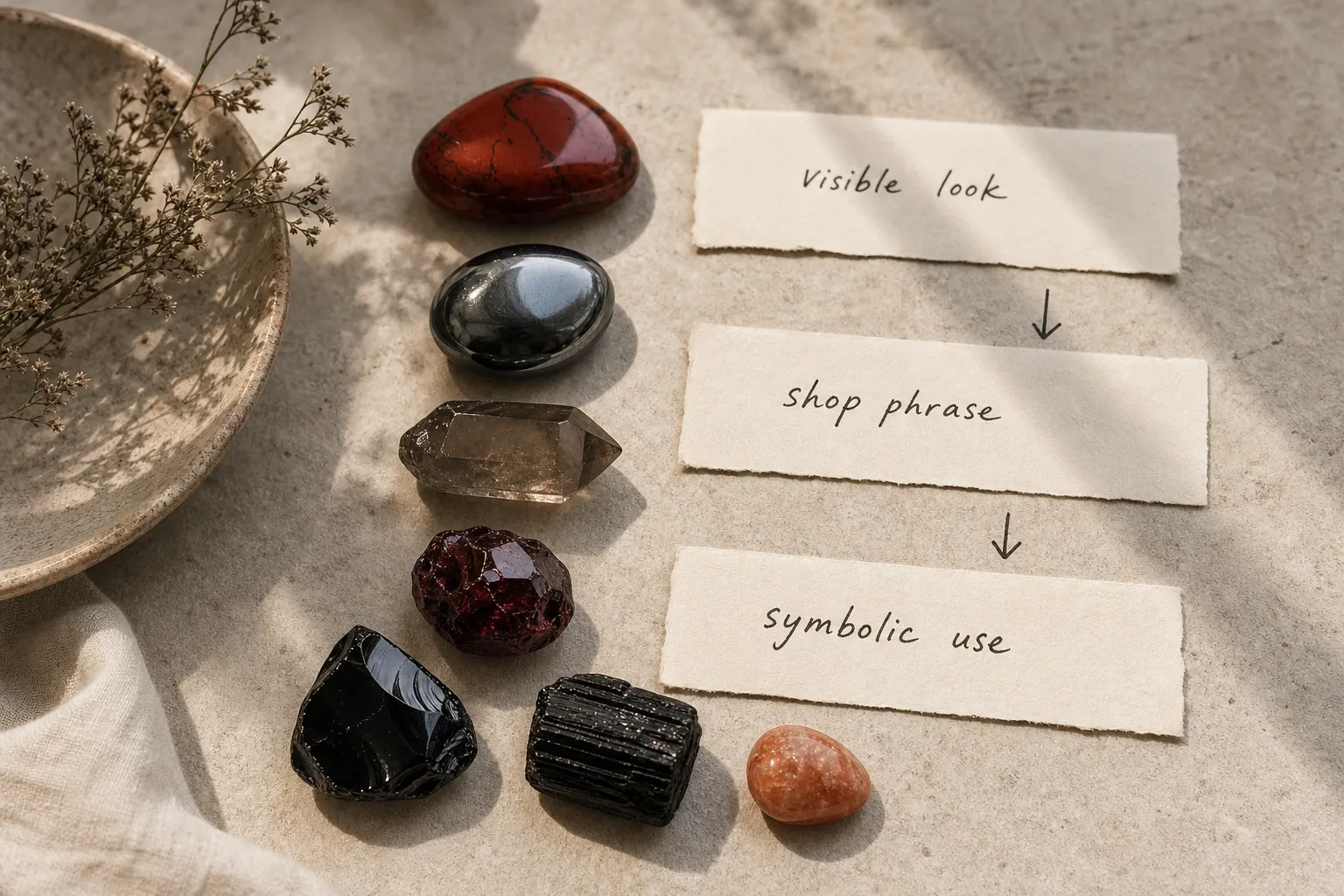 How to Describe Root Chakra Stones Without Saying They Heal