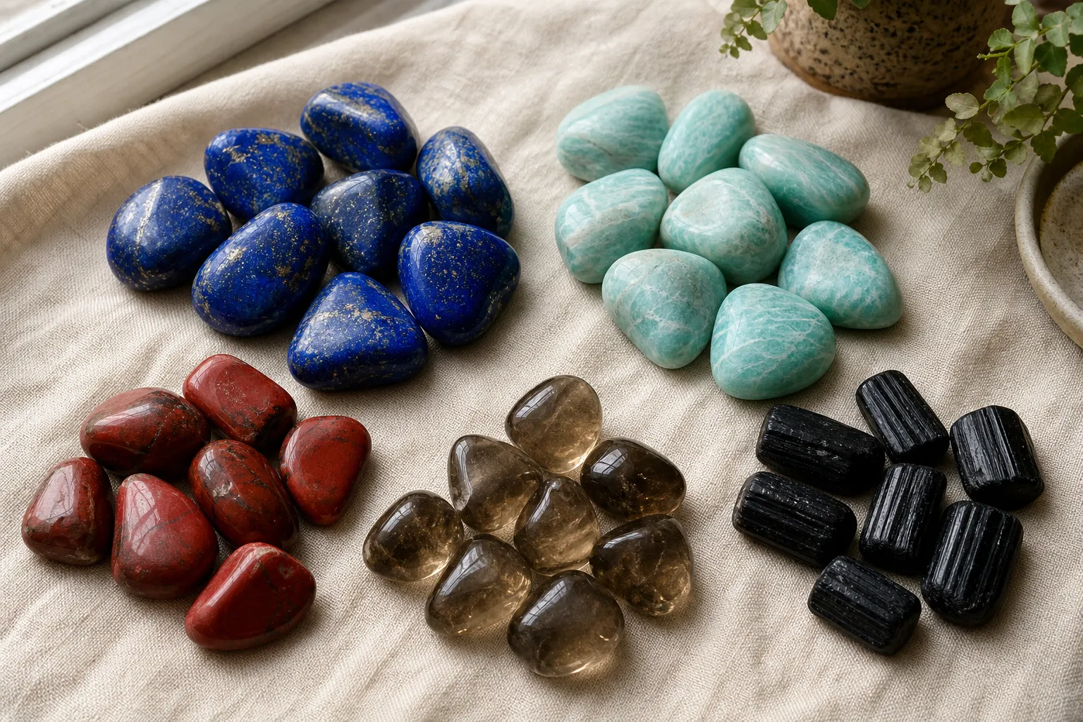 Lapis Lazuli vs Amazonite for Root Chakra-Themed Practice