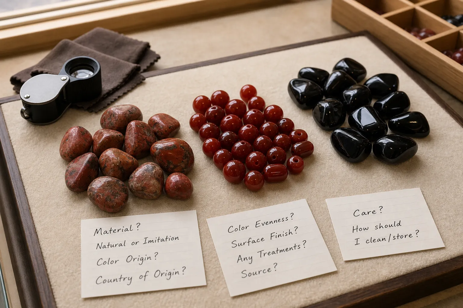Natural, Dyed, or Imitation Root Chakra Stones: What to Compare