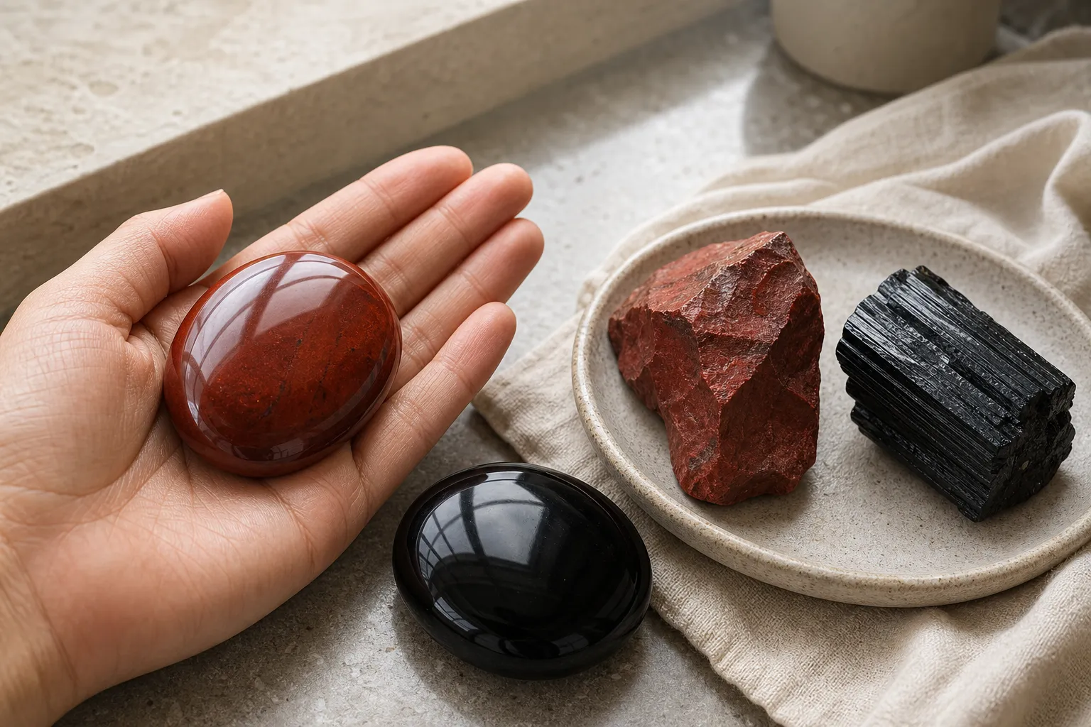 Do Finish and Polish Change How a Root Chakra Stone Is Chosen