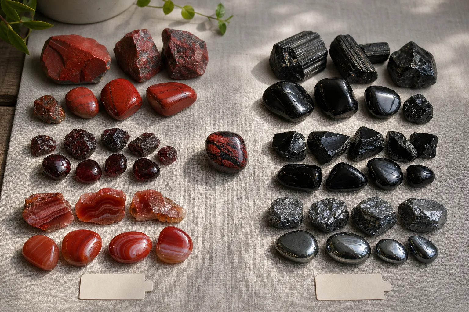Red and Black Root Chakra Stones and What Their Colors Mean