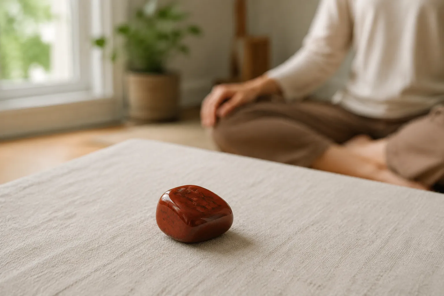 How to Use a Root Chakra Stone as a Visual Meditation Focus