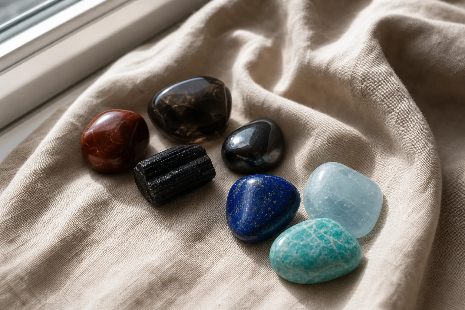 Using Lapis Lazuli, Aquamarine, and Amazonite with Root Chakra Stones