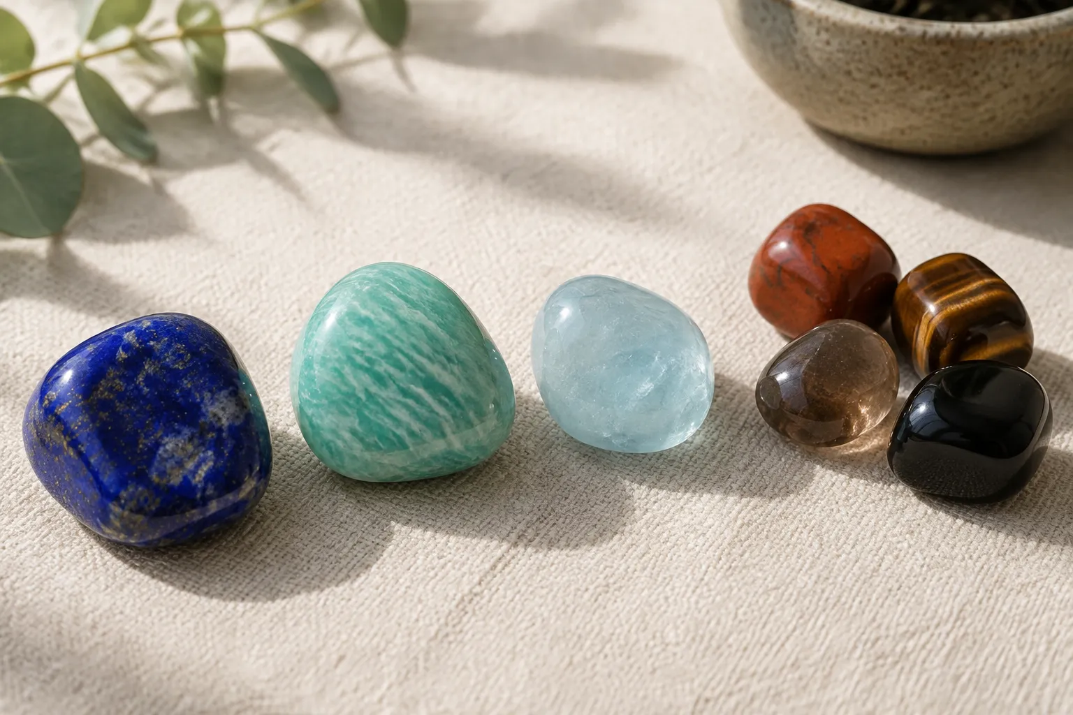 Lapis Lazuli, Aquamarine, or Amazonite: Which One to Add to a Root Chakra Stone Set